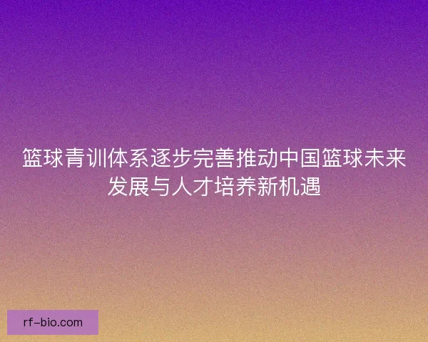 篮球青训体系逐步完善推动中国篮球未来发展与人才培养新机遇